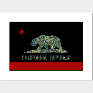 California Republic (Black and Red) Posters and Art